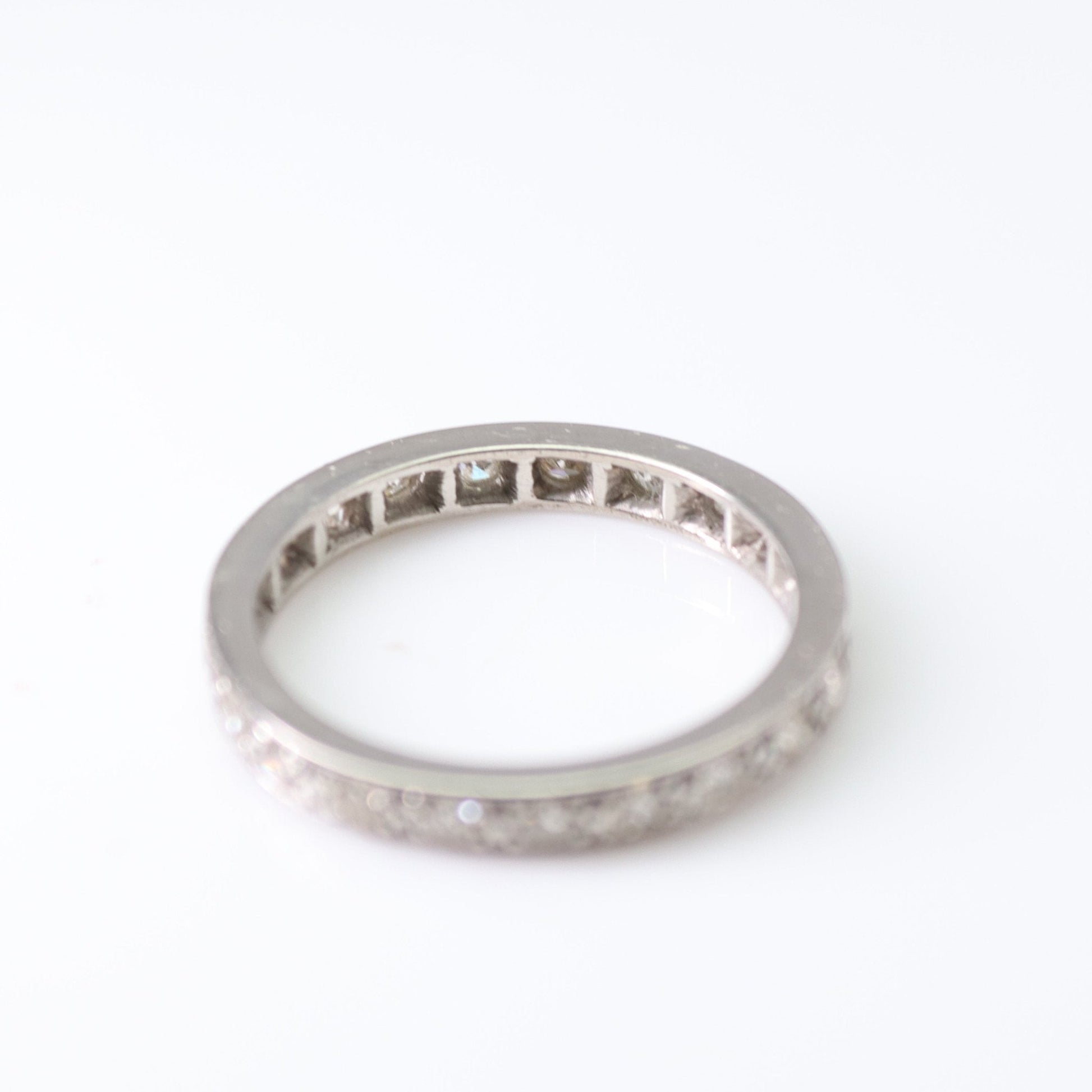 Vintage Platinum Diamond Eternity Ring Size M - Friar House