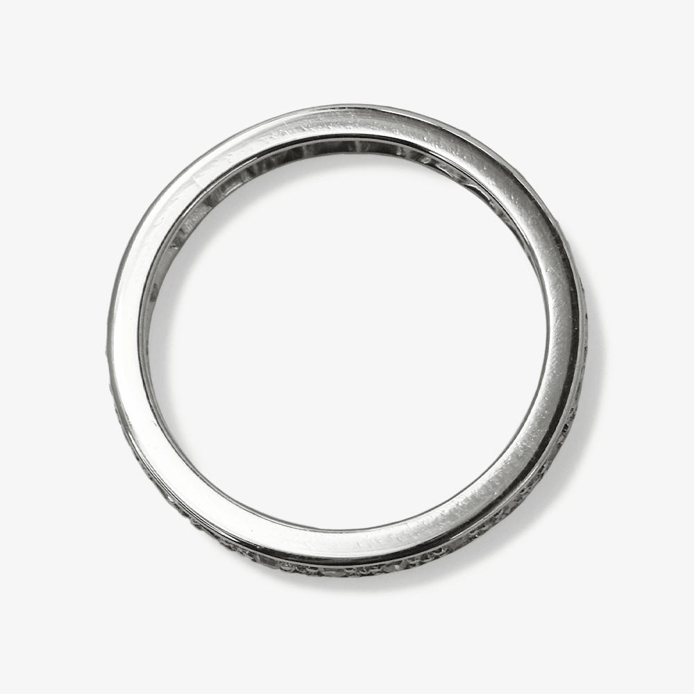 Vintage Platinum Diamond Eternity Ring Size M - Friar House