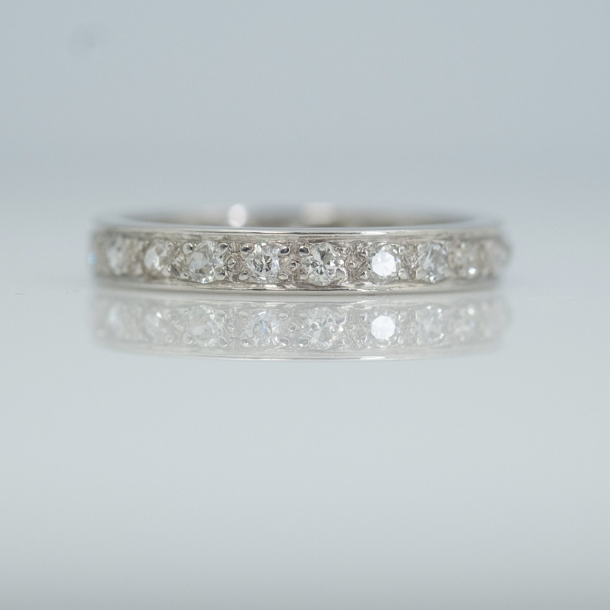 Vintage Platinum Diamond Eternity Ring Size N1/2 - Friar House
