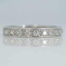 Vintage Platinum Diamond Eternity Ring Size N 1/2 - Friar House