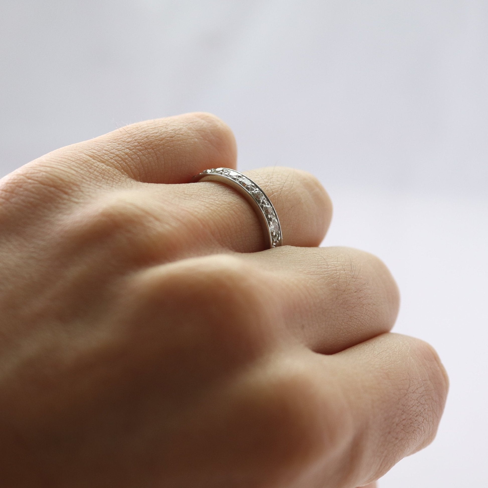 Vintage Platinum Diamond Eternity Ring Size N1/2 - Friar House