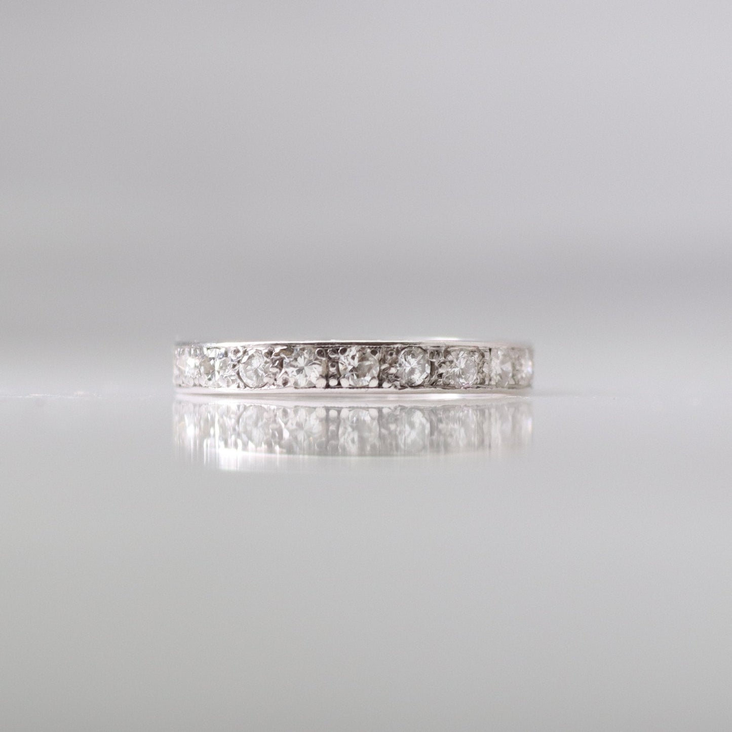 Vintage Platinum Diamond Eternity Ring Size O1/2 - Friar House