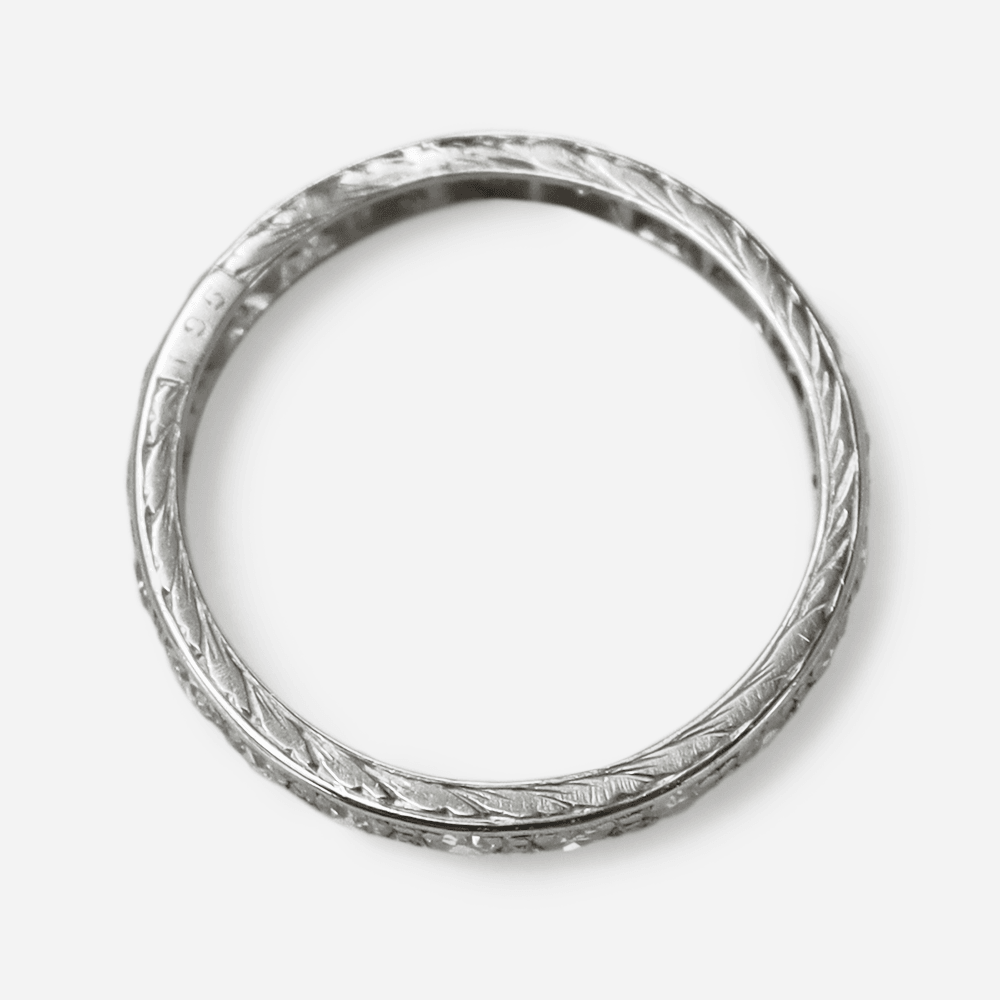 Vintage Platinum Diamond Eternity Ring Size O1/2 - Friar House