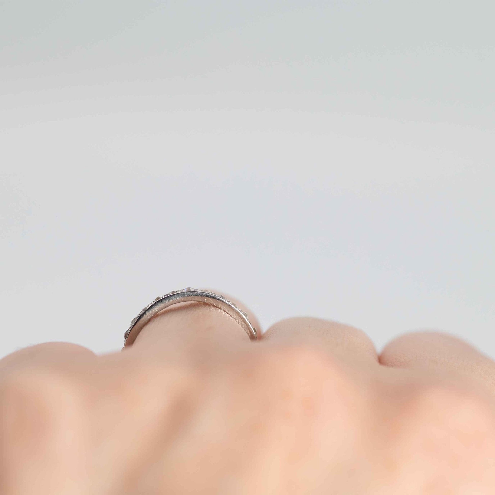 Vintage Platinum Diamond Full Set Eternity Ring Size L 1/2 - Friar House