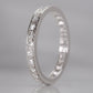 Vintage Platinum Full Set Diamond Eternity Ring Size Q - Friar House