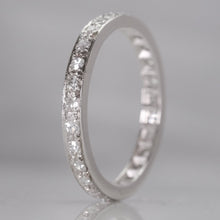 Vintage Platinum Full Set Diamond Eternity Ring Size Q - Friar House