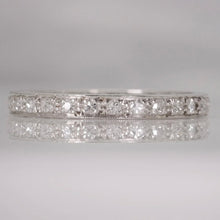 Vintage Platinum Full Set Diamond Eternity Ring Size Q - Friar House