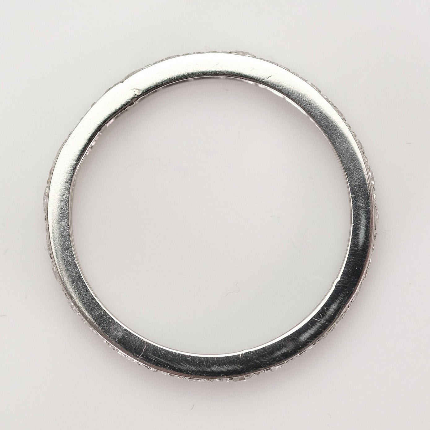 Vintage Platinum Full Set Diamond Eternity Ring Size Q - Friar House