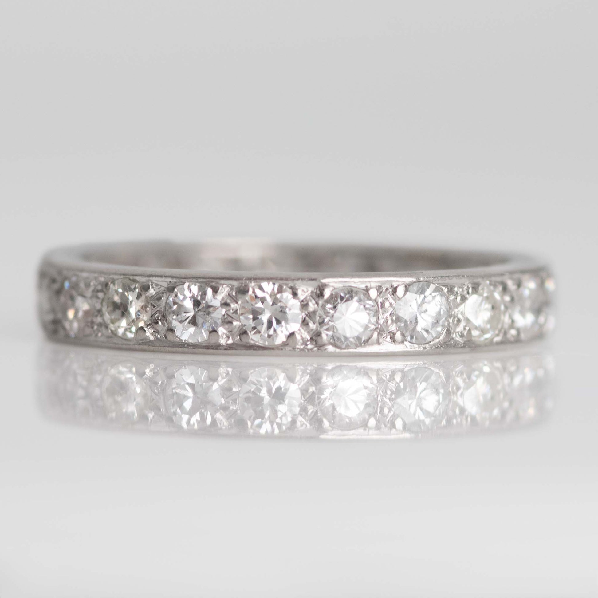 Vintage Platinum Full Set Eternity Ring Size Q - Friar House
