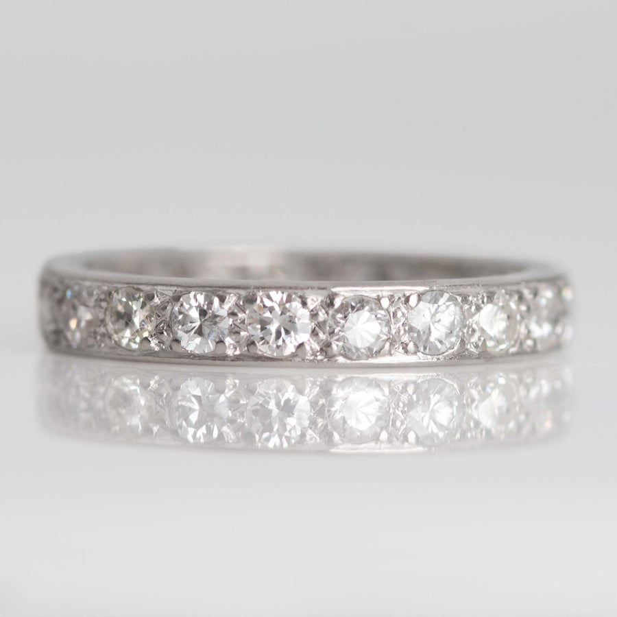 Vintage Platinum Full Set Eternity Ring Size Q - Friar House