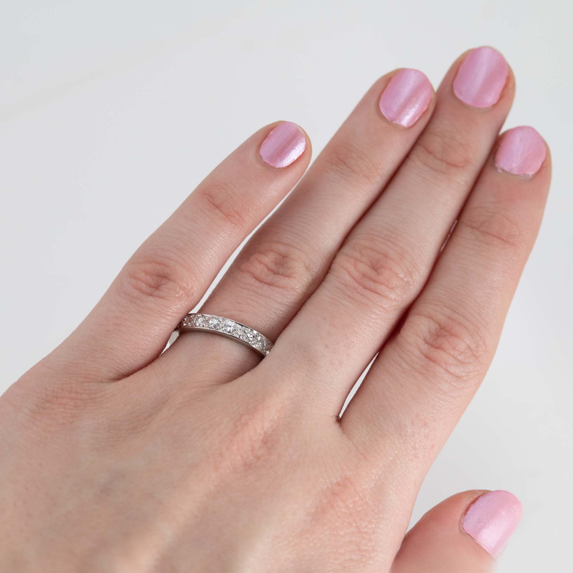 Vintage Platinum Full Set Eternity Ring Size Q - Friar House