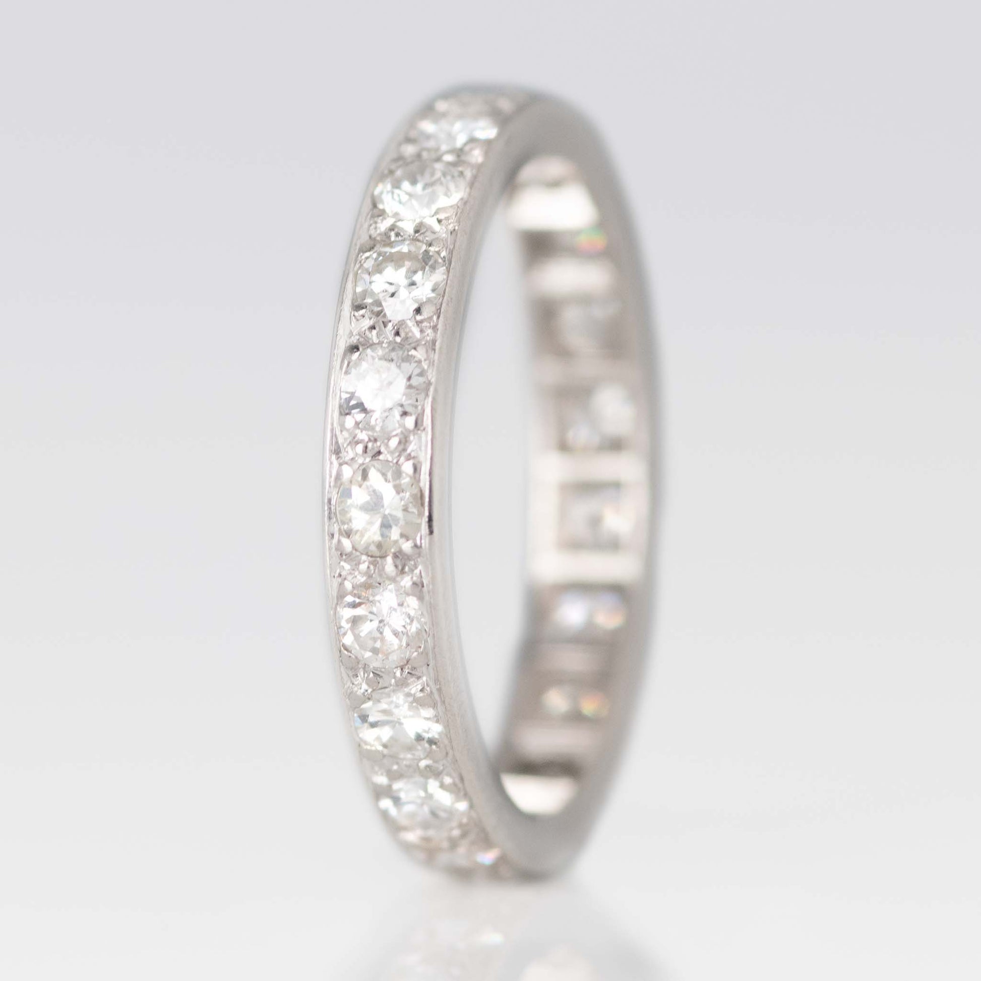 Vintage Platinum Full Set Eternity Ring Size Q - Friar House