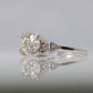 1.10 Carat Art deco Diamond Solitaire White Gold Engagement Ring - Friar House