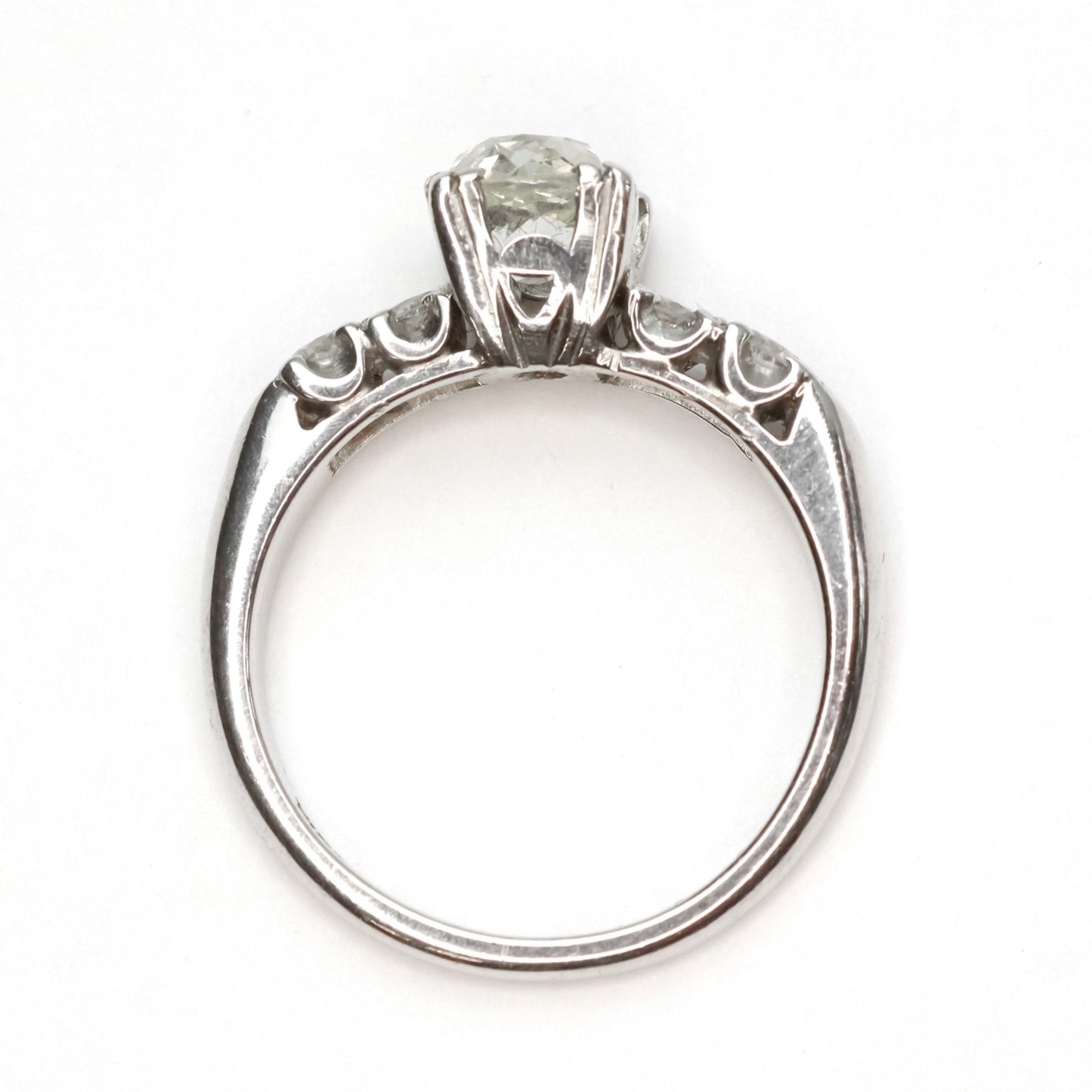 1.15 Carat Art Deco Platinum Diamond Solitaire Engagement Ring - Friar House