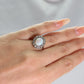 15 Carat Rose Gold Opal and Diamond Cluster Ring - Friar House