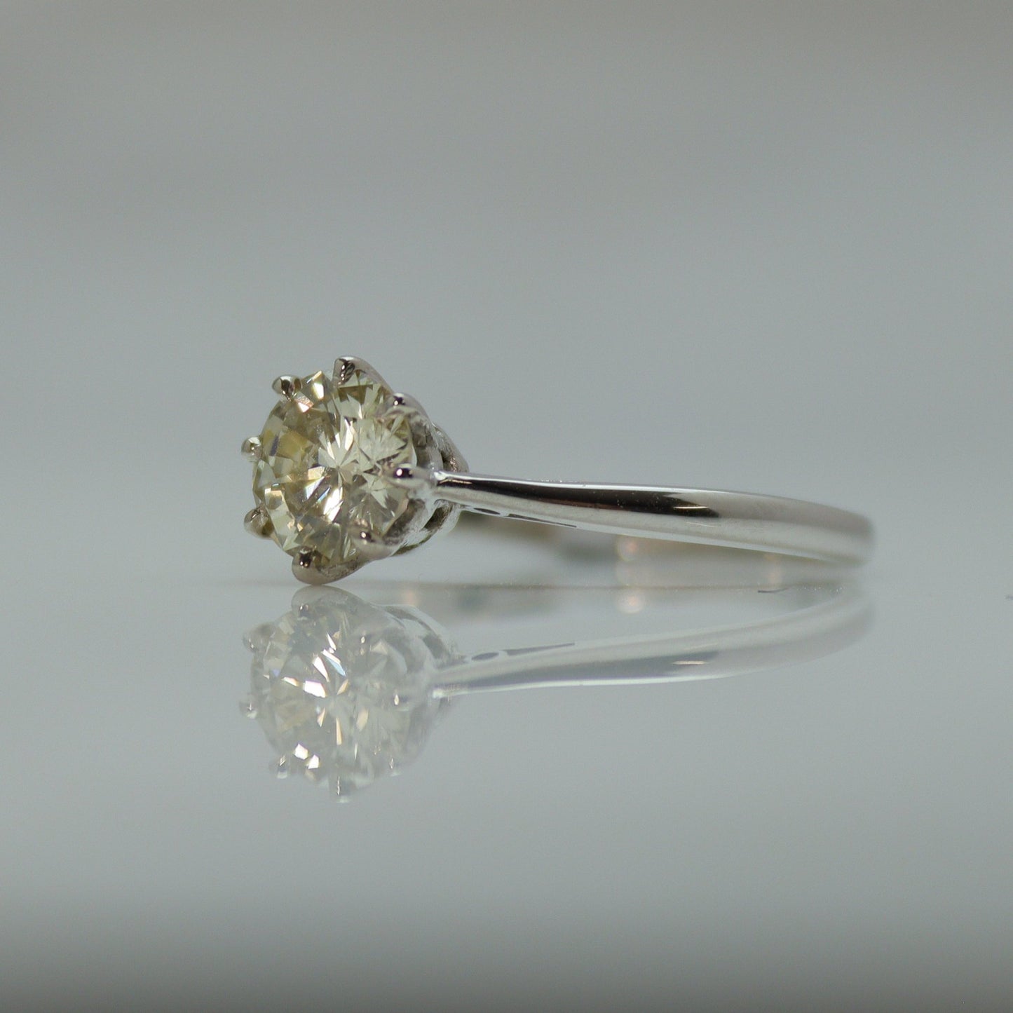 18 Carat White Gold Diamond Solitaire Ring - Friar House
