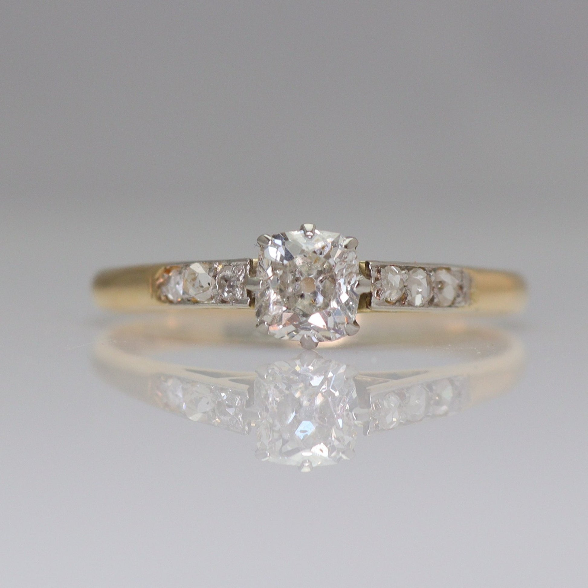 18 Carat Yellow Gold Diamond Solitaire Ring - Friar House