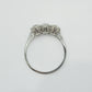 1930s Platinium Three Stone Daimond Ring - Friar House