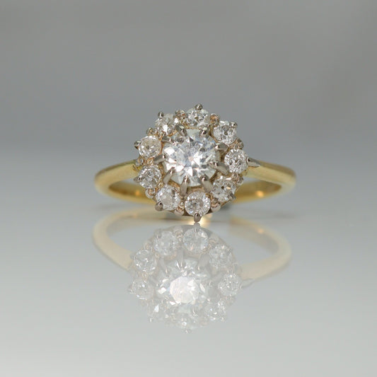 1940,s 1.25 carat Diamond cluster ring - Friar House