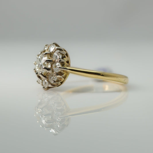 1940,s 1.25 carat Diamond cluster ring - Friar House