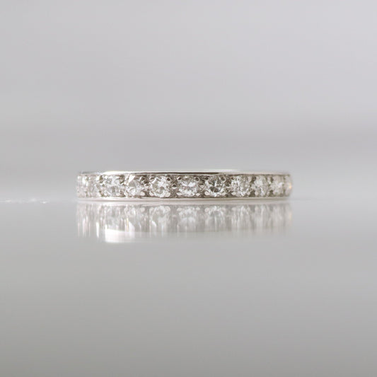1940s Vintage Platinum Diamond Eternity Ring 1.20 carats - Friar House