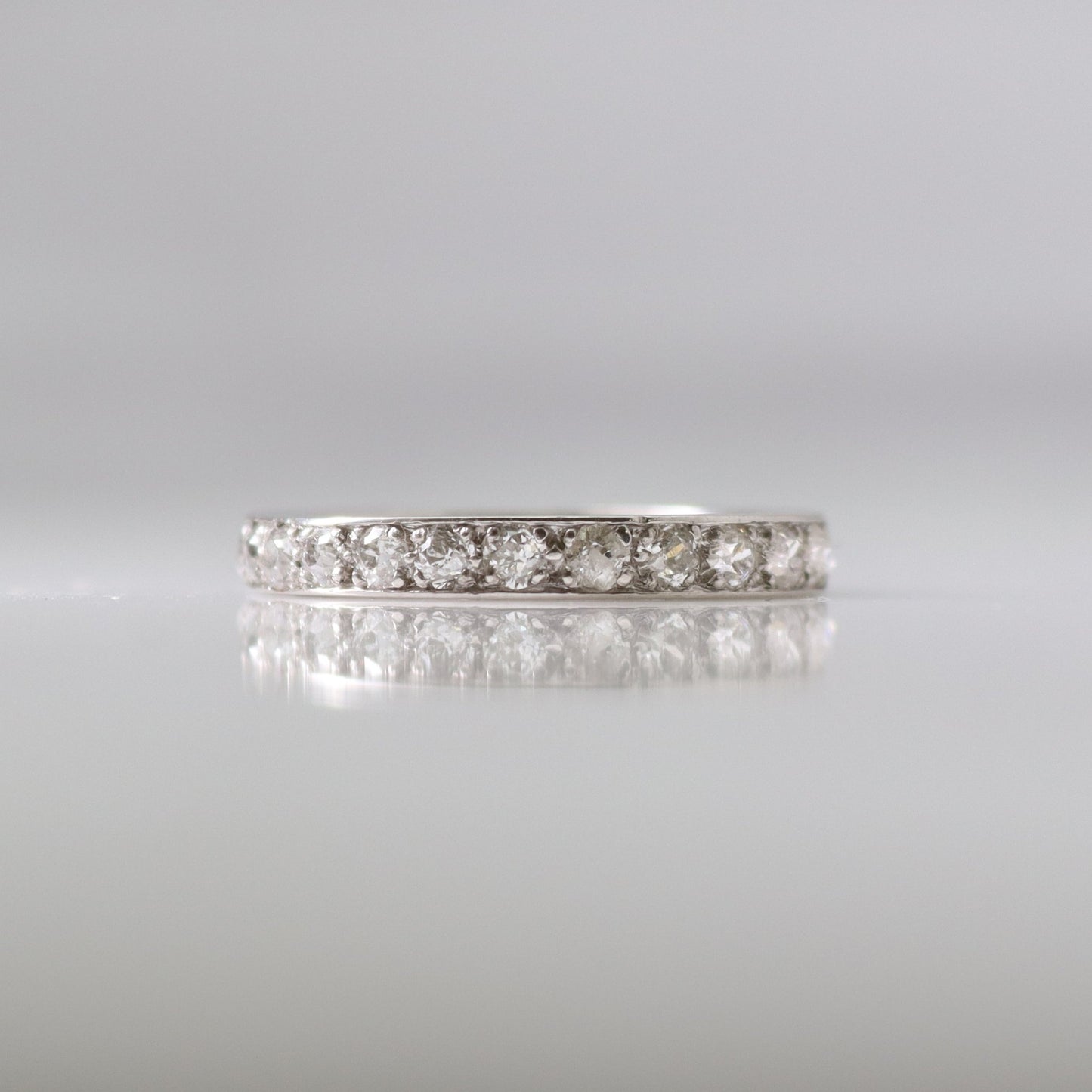 1940s Vintage Platinum Diamond Eternity Ring 1.75 carats - Friar House