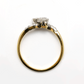 Art Deco 18ct Yellow Gold Diamond Two Stone Twist Ring - Friar House
