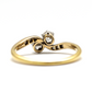 Art Deco 18ct Yellow Gold Diamond Two Stone Twist Ring - Friar House