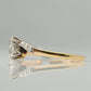 Art Deco 18ct Yellow Gold Diamond Two Stone Twist Ring - Friar House