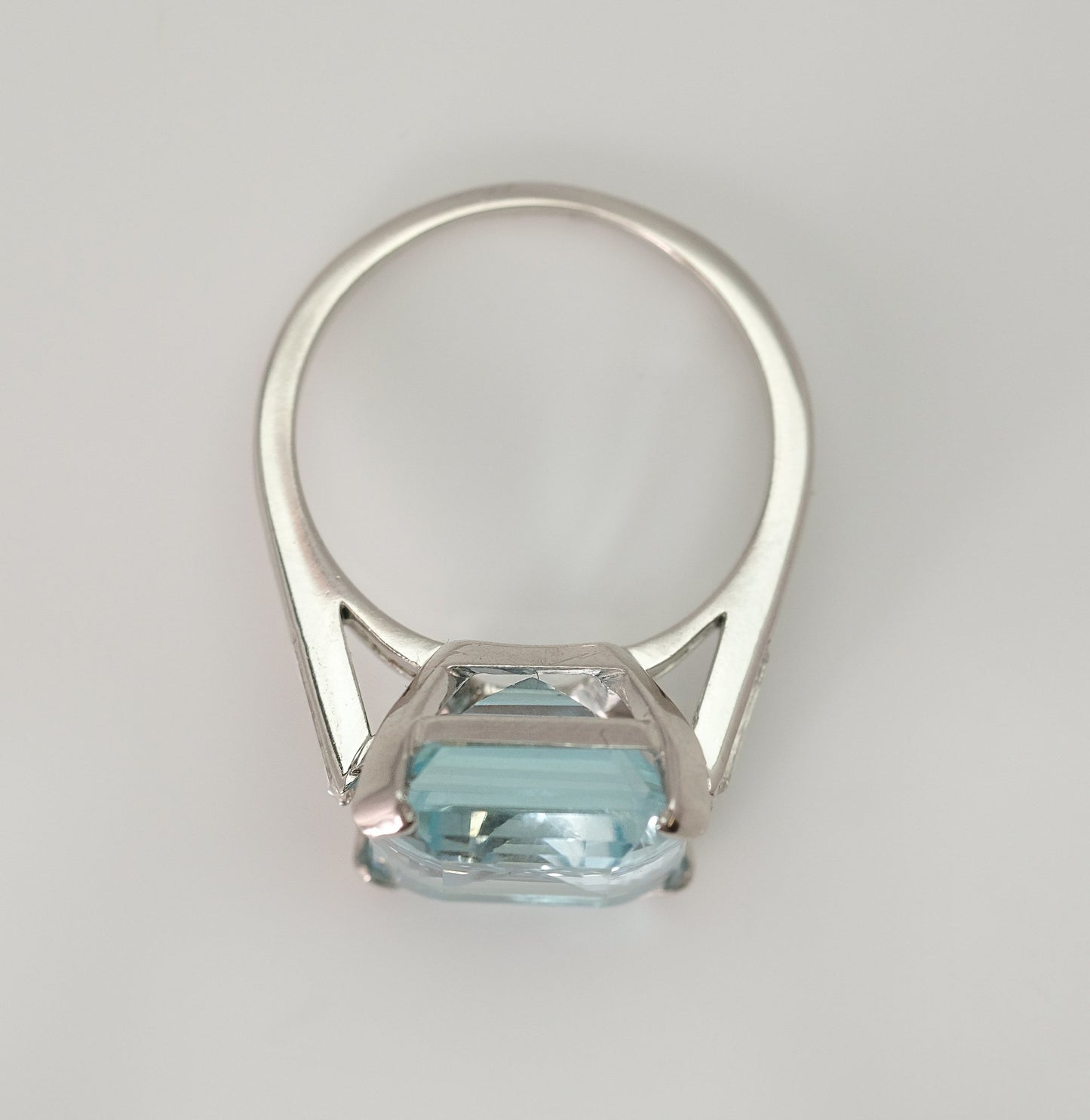 Art Deco Aquamarine and Diamond Ring - Friar House