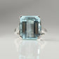 Art Deco Aquamarine and Diamond Ring - Friar House