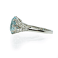 Art Deco Aquamarine & Diamond Cluster Ring - Friar House