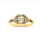 Art Deco Diamond 18ct yellow gold .80 carat Panel Ring - Friar House
