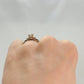 Art Deco Diamond in a Square Setting Solitaire Engagement Ring - Friar House
