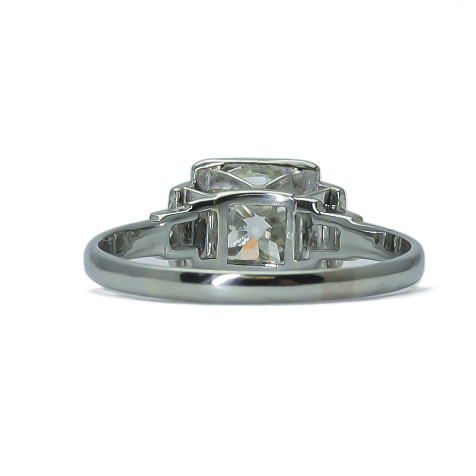 Art Deco Diamond Solitaire Ring - 1.40 carats - Friar House