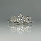Art Deco Platinum Diamond Three Stone Ring - Friar House