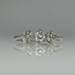 Art Deco Platinum Diamond Three Stone Ring - Friar House