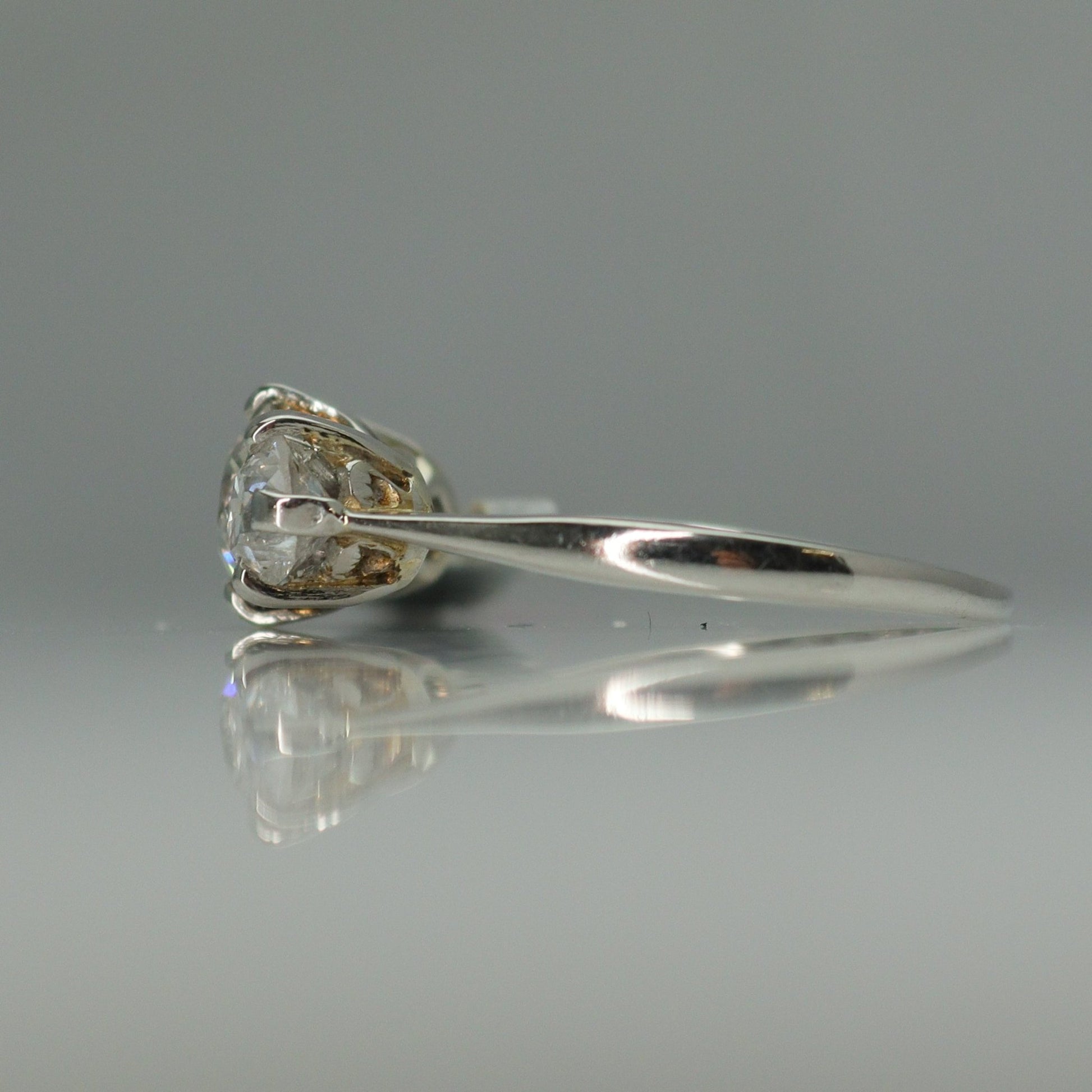 Art Deco Platinum Diamond Three Stone Ring - Friar House