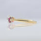 Art Deco Ruby and Diamond Three Stone Ring - Friar House