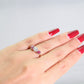 Art Deco Ruby and Diamond Three Stone Ring - Friar House