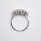 Art Deco White Gold Three Stone Diamond Ring - Friar House
