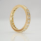 Contemporary 18 ct Yellow Gold Diamong Eternity Ring - Friar House