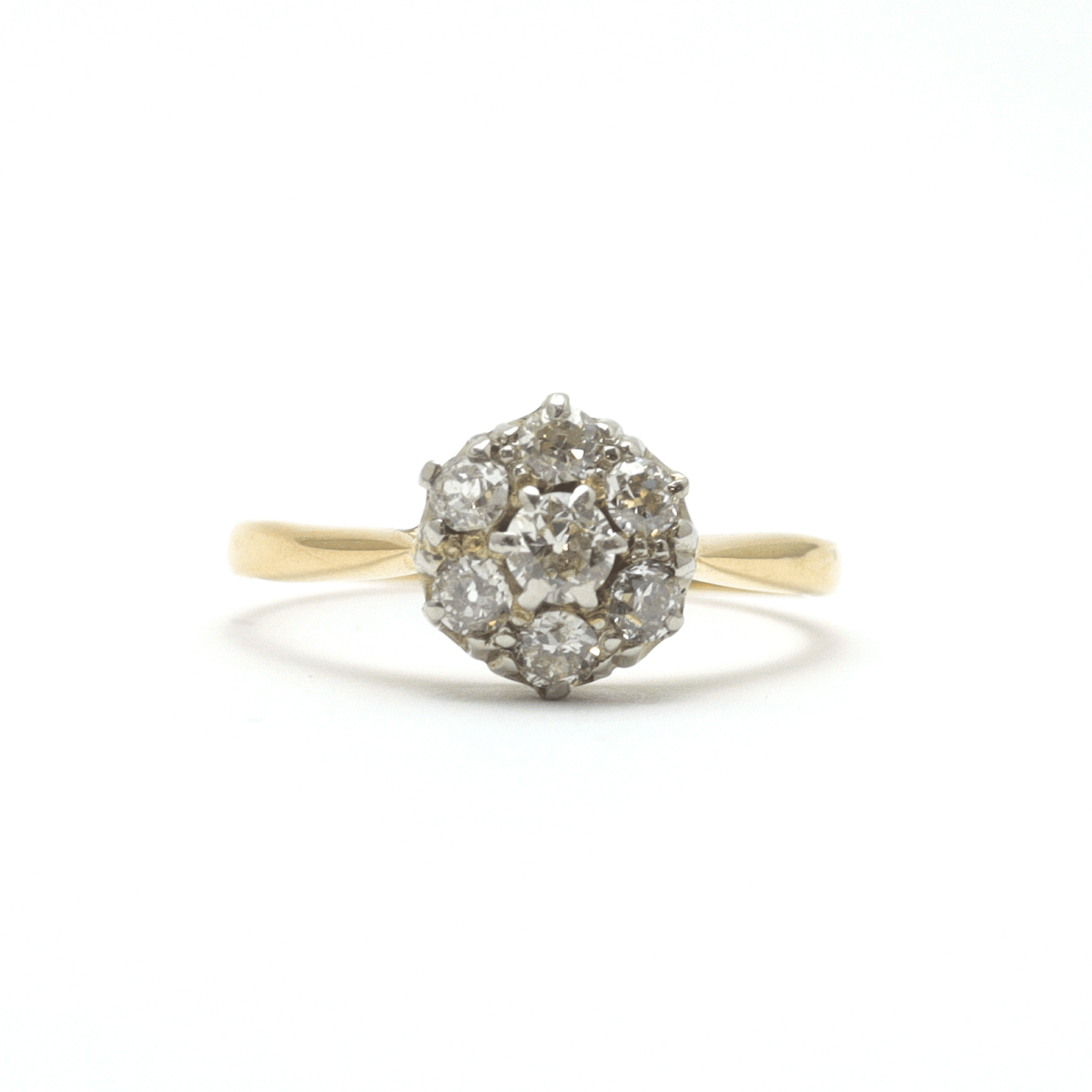 Diamond Daisy Cluster Ring - Friar House