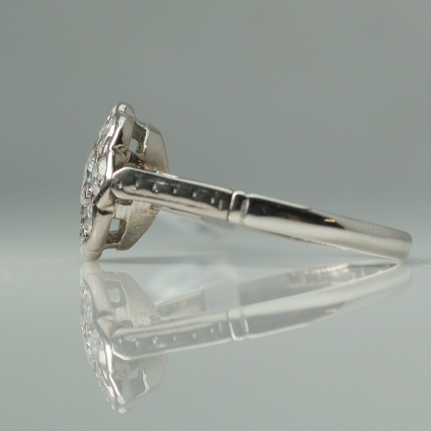 Platinum Daisy Diamond Cluster Ring - Friar House
