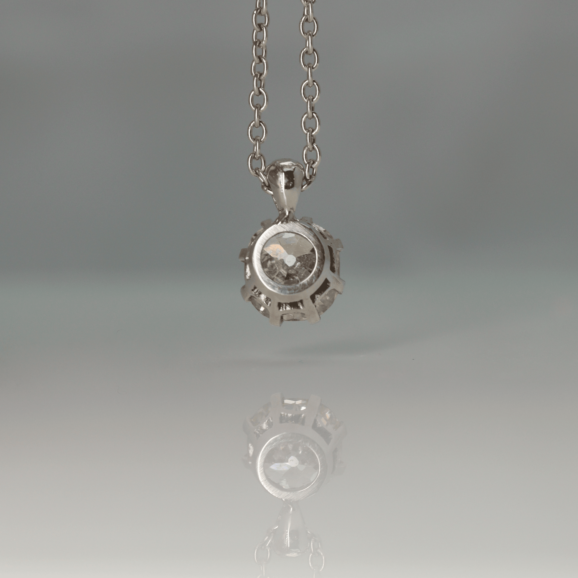 Platinum Diamond Drop Pendant - Friar House