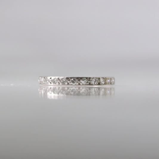 Platinum Diamond Vintage Eternity Ring - Friar House