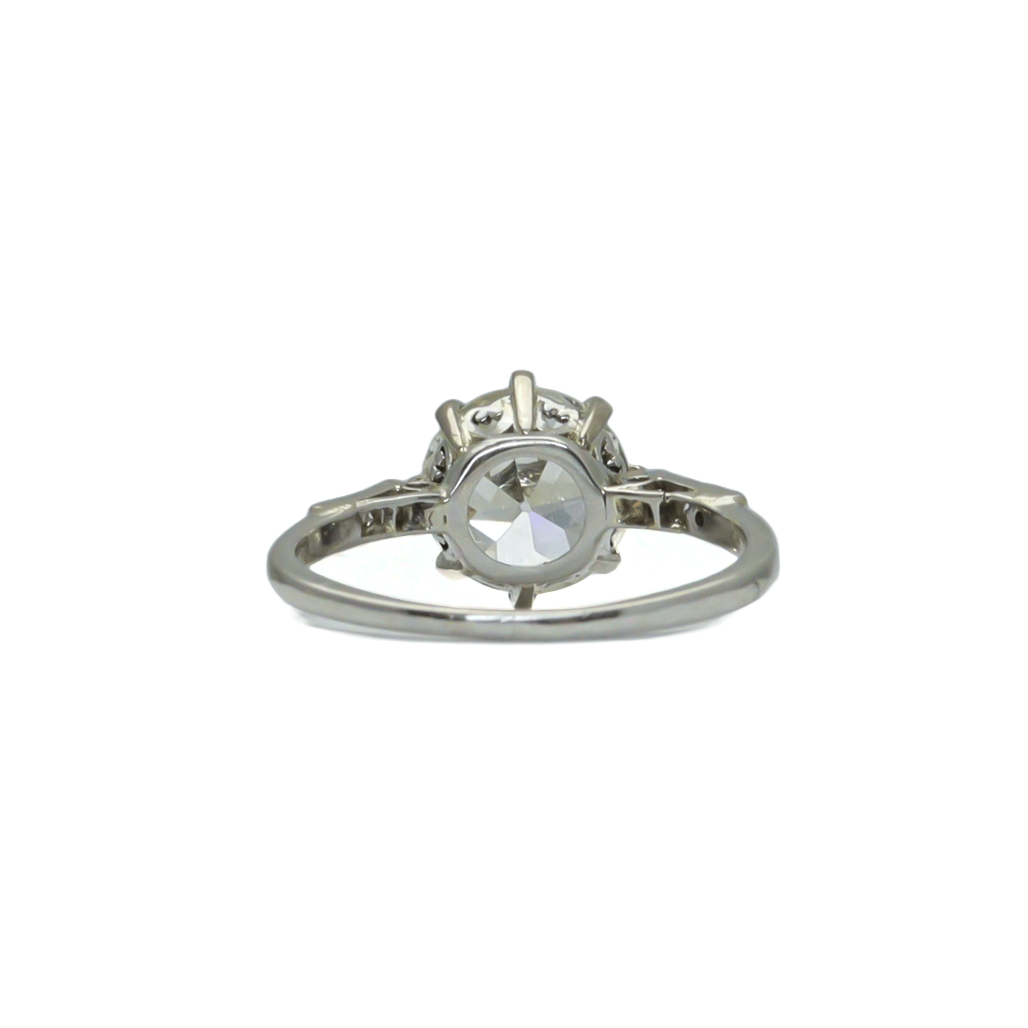 Platinum Set Diamond Solitaire Ring 2 Carats - Friar House