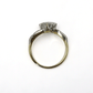 Two Stone Diamond Cross Over Ring - Friar House