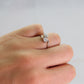 Two Stone Diamond Platinum Cross Over Ring - Friar House
