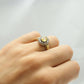 Victorian Yellow Sapphire and Diamond Cluster Ring - Friar House